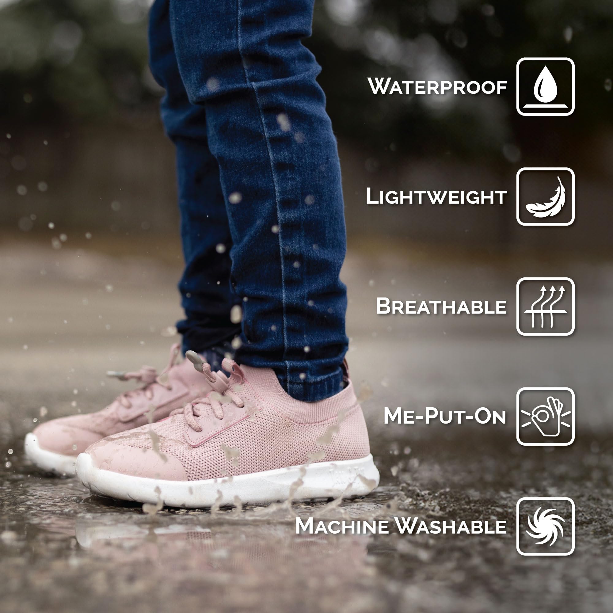Jan & Jul wasserdichte Schuhe, leichte Sneaker mit verstärkter Zehenkappe für Kleinkinder