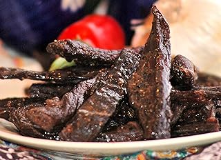 BEST Premium Natural Style Kippered Cut Thick Strips 1.75 OZ. Elk Jerky - No Preservatives - High Protein - Low Carbs - Buy Multiple Packs & Save! (Elk Spicy, Spicy 1 Pack)