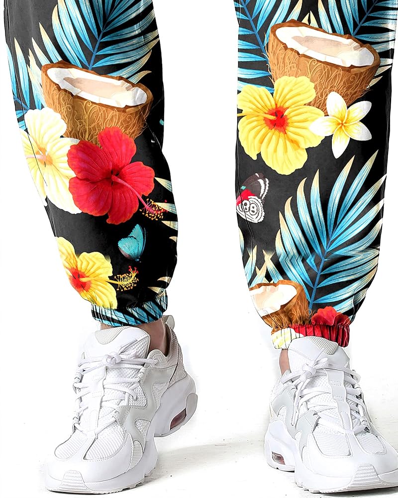 Pantaloni Sportivi Uomo Cotone - Stile Harem Con Stampa 3D, Vita Elasticizzata, Comodi Per Sport - Foto 4