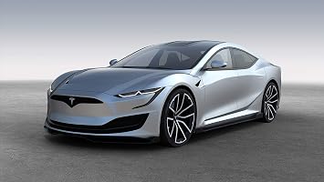 Supercar- Tesla Model S II Laminated 24x36 Poster