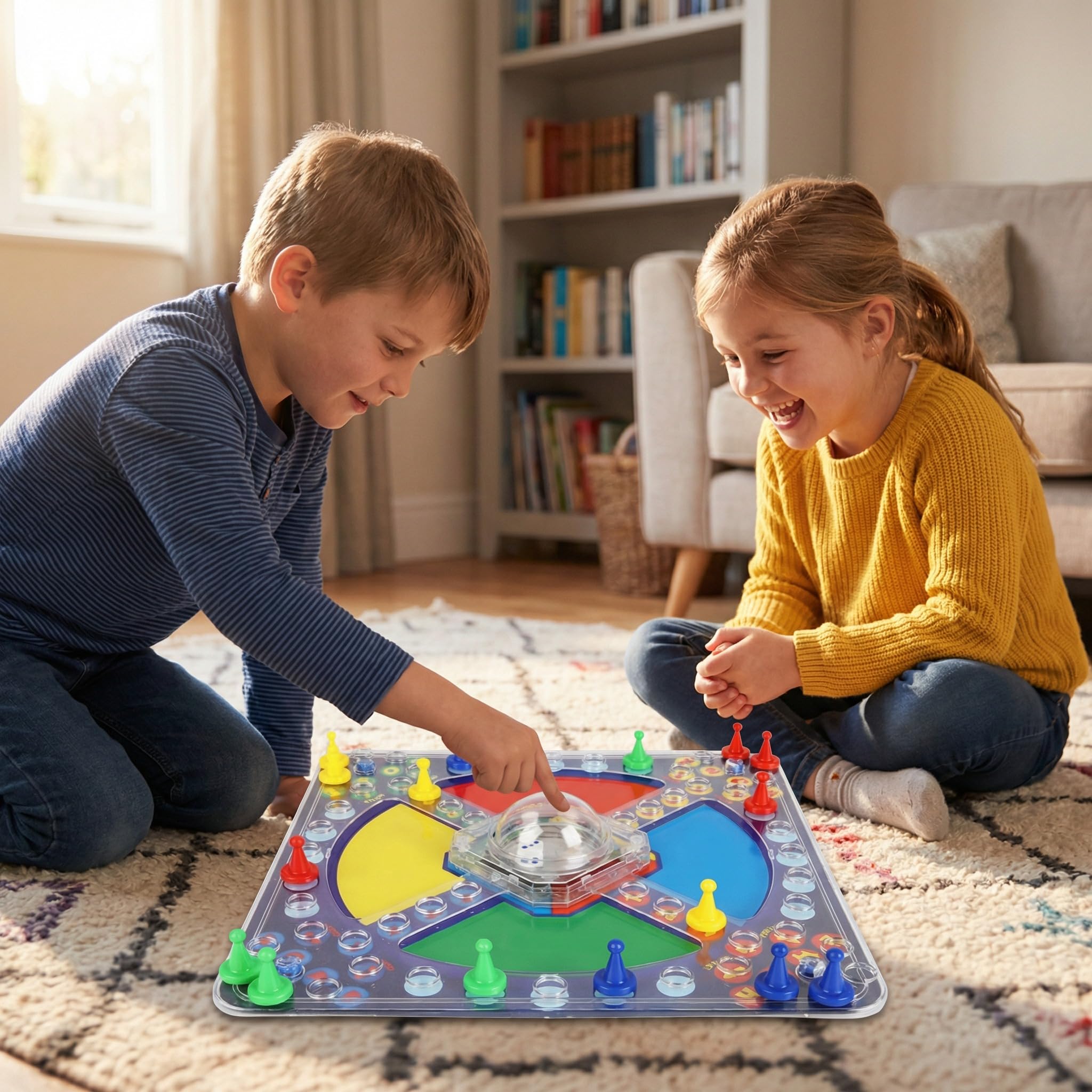 Frustration Board Game Race To Base Board Game For Kids & Family Pop A Dice Classic Trouble Game 2-4 Players Racing Chasing Party Fun Children Interactive Strategy Toy For Boys Girls - Image 4