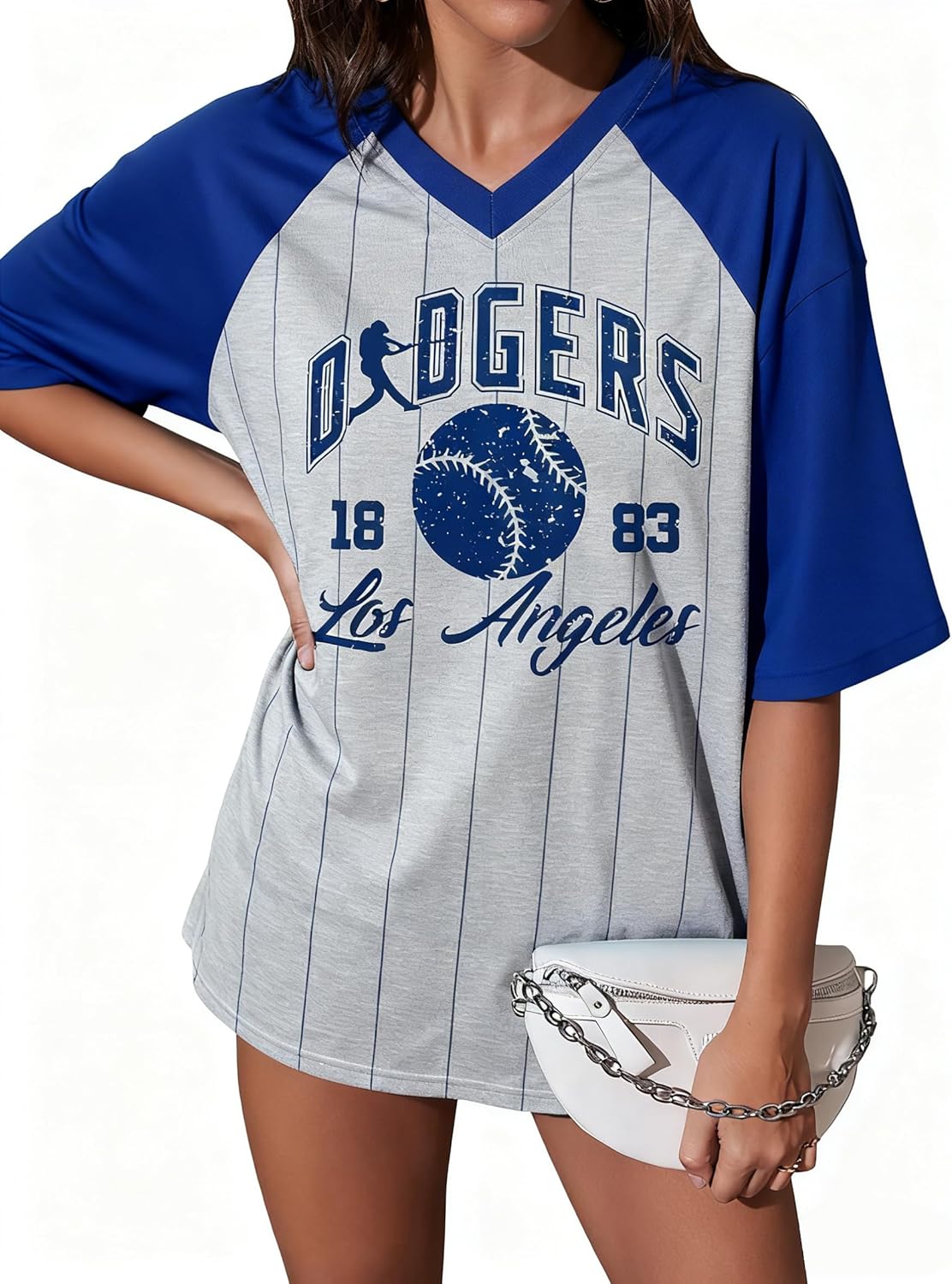 Game Day Baseball Shirts Women Baseball Clothes Baseball Mom Lightweight Short Sleeve Tops
