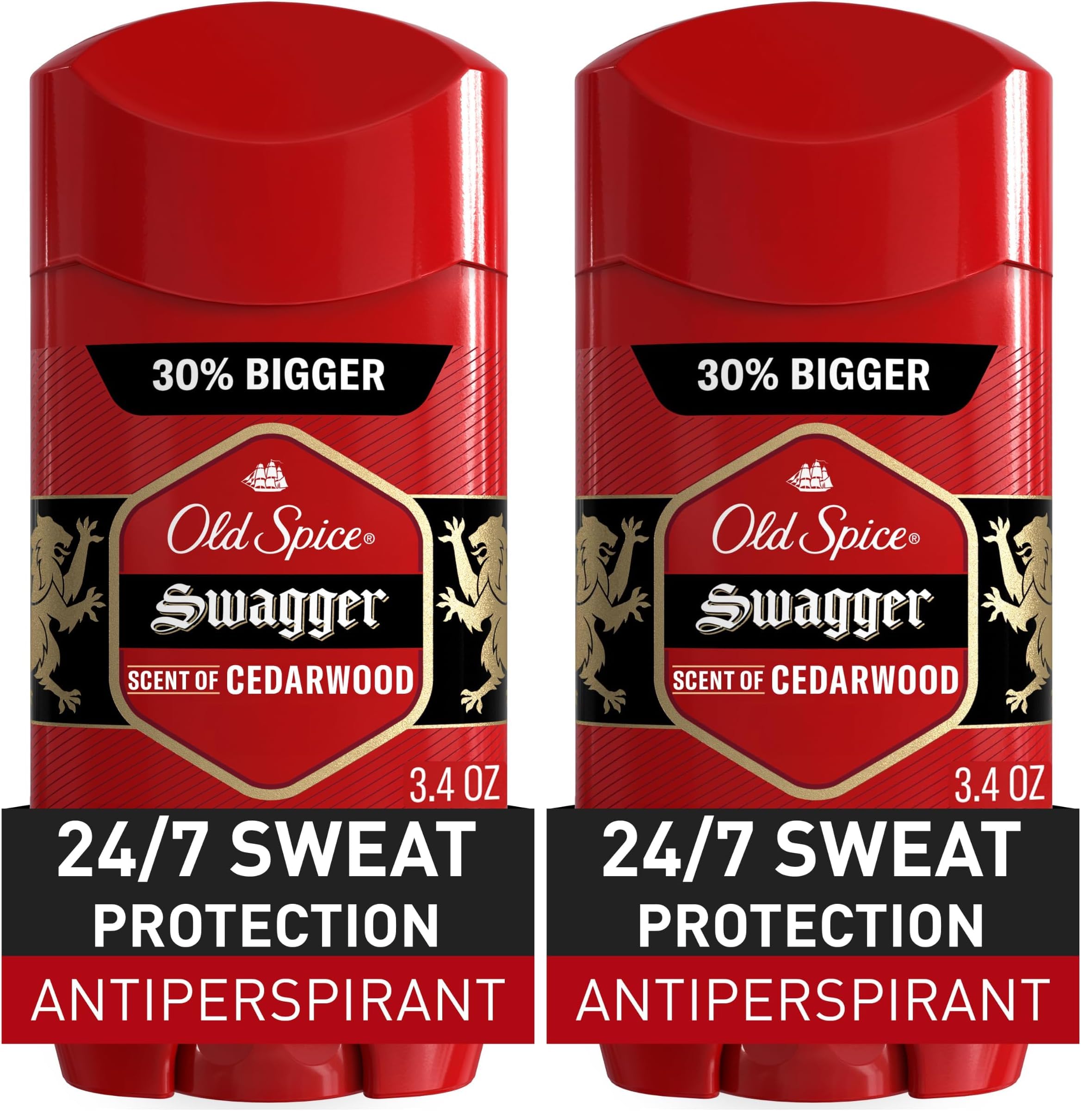 Old Spice Fresher Collection Men's Anti-Perspirant and Deodorant, Fiji Scent - 3.4 Oz: Old Spice Red Zone 3.4 oz (Pack of 2)