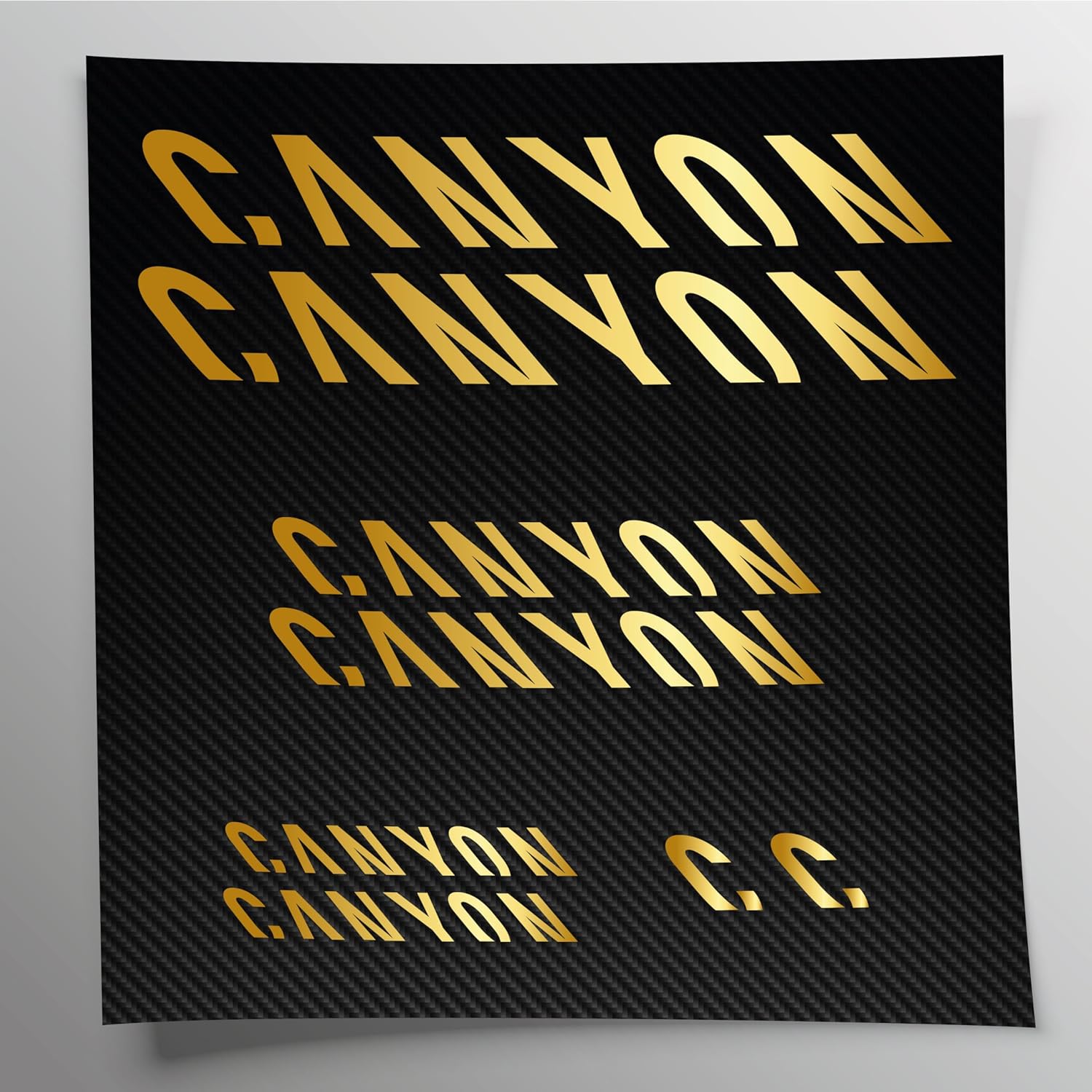 Kit Stickers Compatible with Canyon Gold Logos MTB Mountainbike