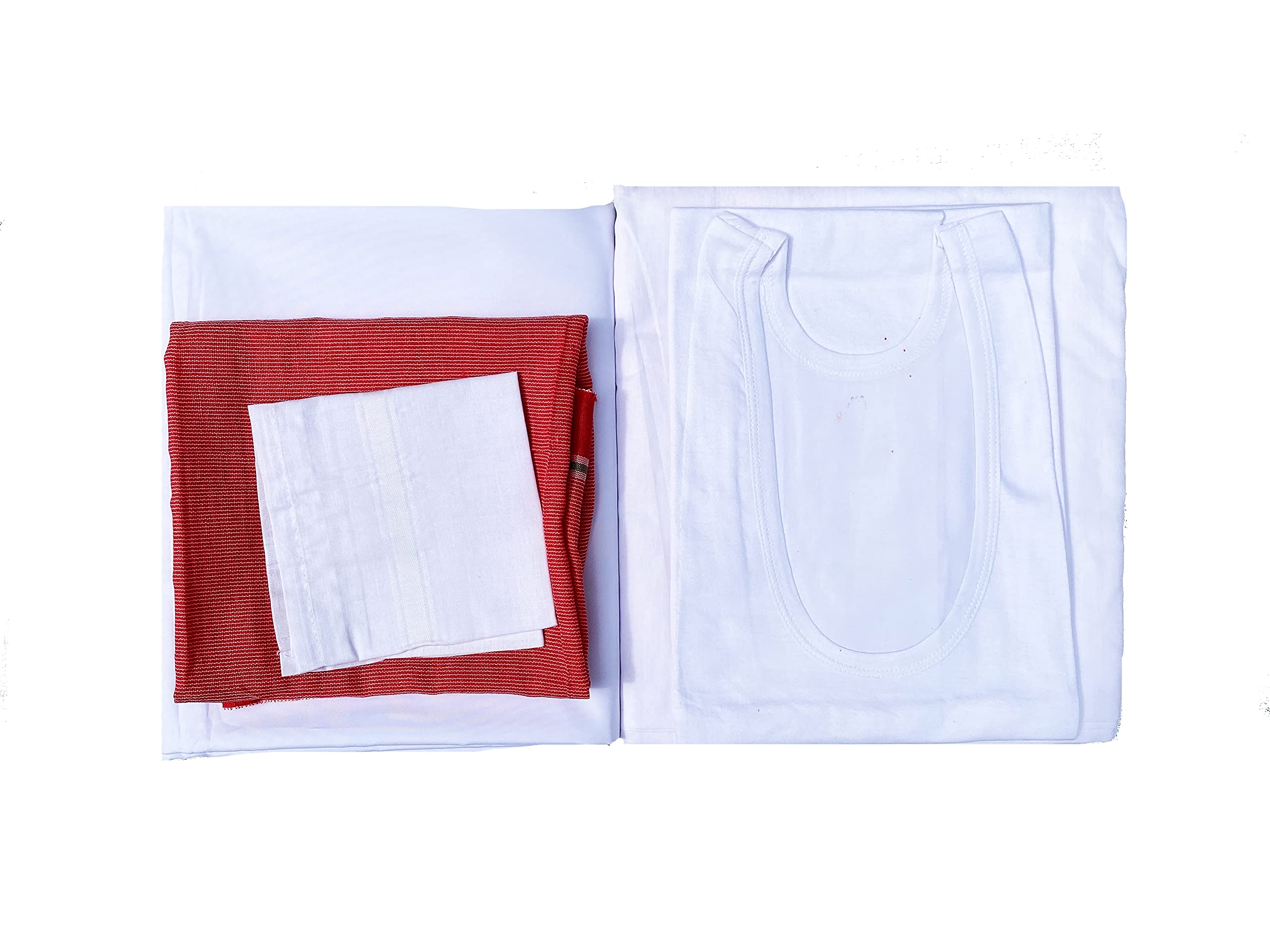 pearl fab Kurta Pajama Gamcha Banyan Rumal Set for Pandit ji, Traditional, Ethnic Wear-picture-33