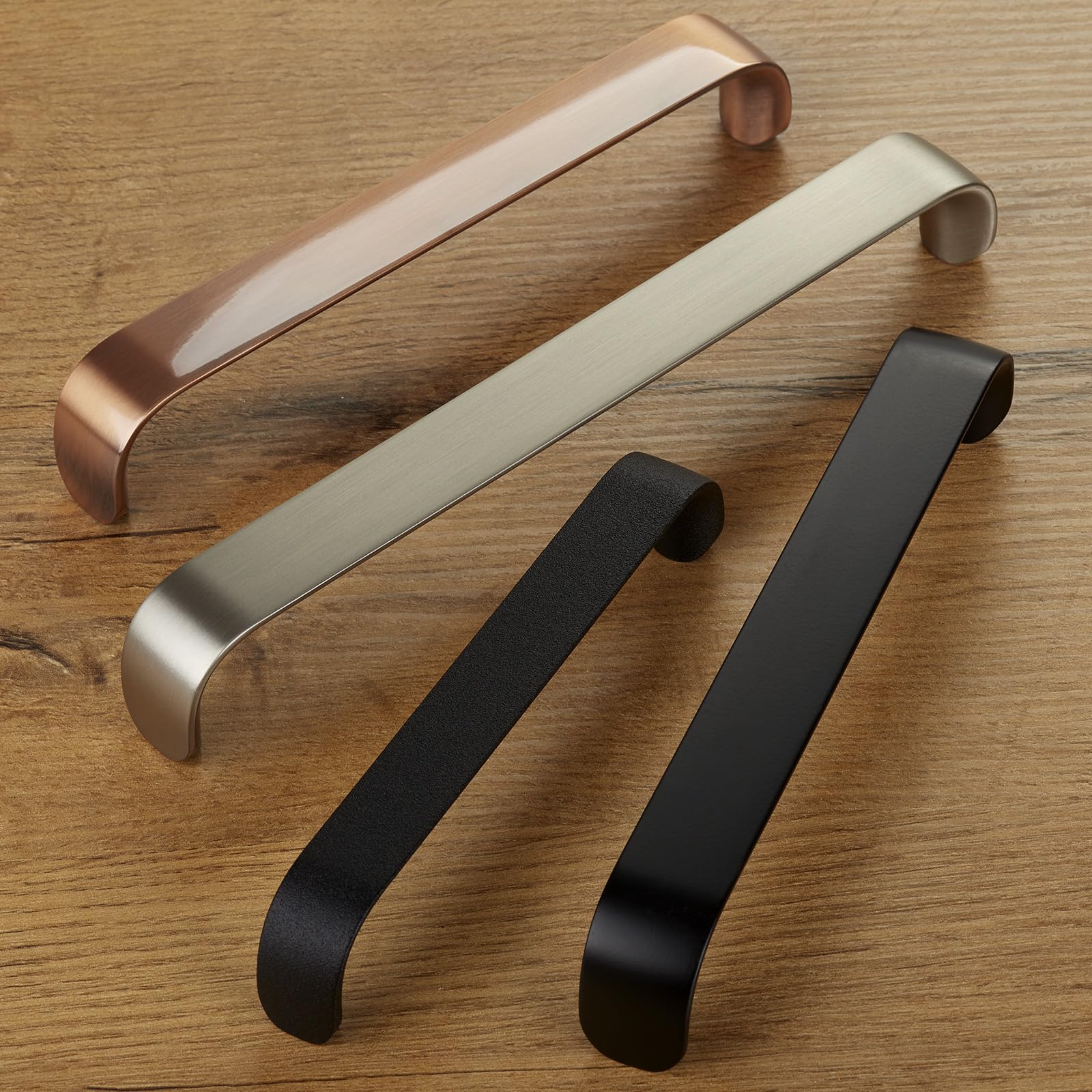 SOTECH Maniglia per mobili DALE BA 160 mm maniglia curva effetto rame Maniglia per cucina Maniglia per armadio Maniglia per cassetto