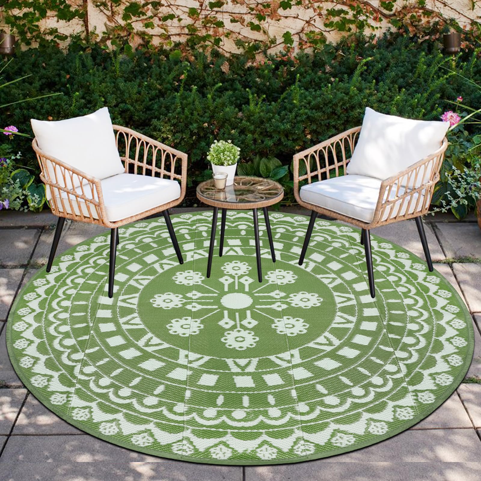 Tapis de paille de plastique Capslpad contre sol humide, natte de pique-nique