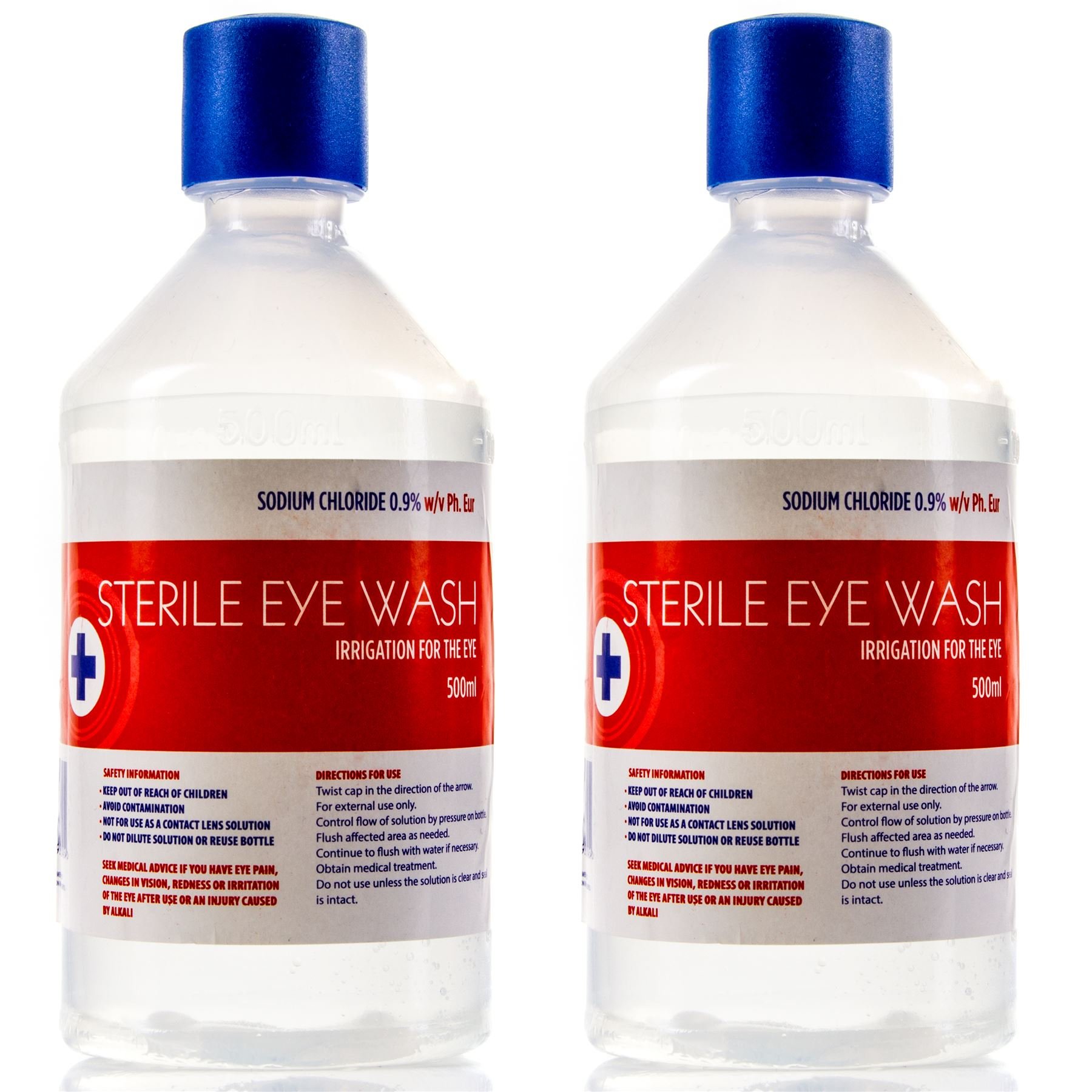 Buy 2X Eye Wash Solution 500ml Sterile Saline Eyewash Online at desertcartKUWAIT