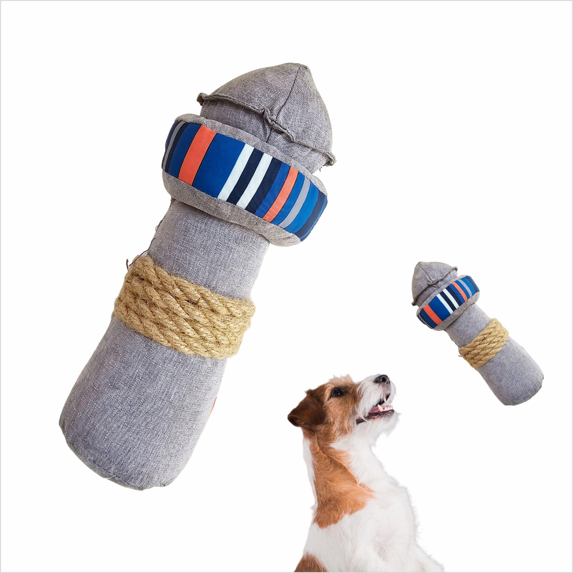 BarkButler x FOFOS S.O.S Light Plush Dog Toy - Multicolour, Squeaker Inside, Recycled Plastic Bottles & Jute Rope Toys for Dogs of Small & Medium Breeds (5-20kgs) (B0DCVM1C2D) Amazon Price History, Amazon Price Tracker