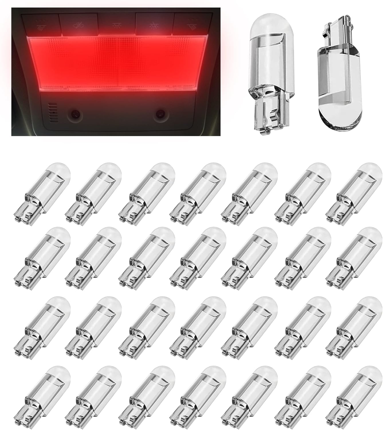 AOCISKA 30PCS 12V 194 LED Light Bulbs,Led Interior Car