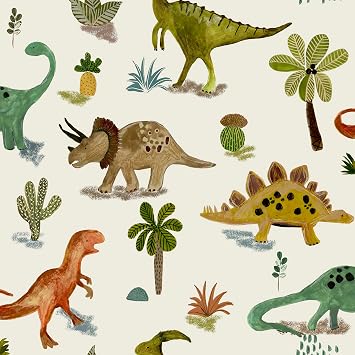 NEXT Prehistoric Dinosaur and Friends Natural Wallpaper