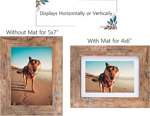 Miniatura 10 de Califortree Portarretratos gris de 11 x 14 pulgadas, para exhibir fotos de 8 x 10 pulgadas con paspartú o de 11 x 14 pulgadas sin paspartú, cristal