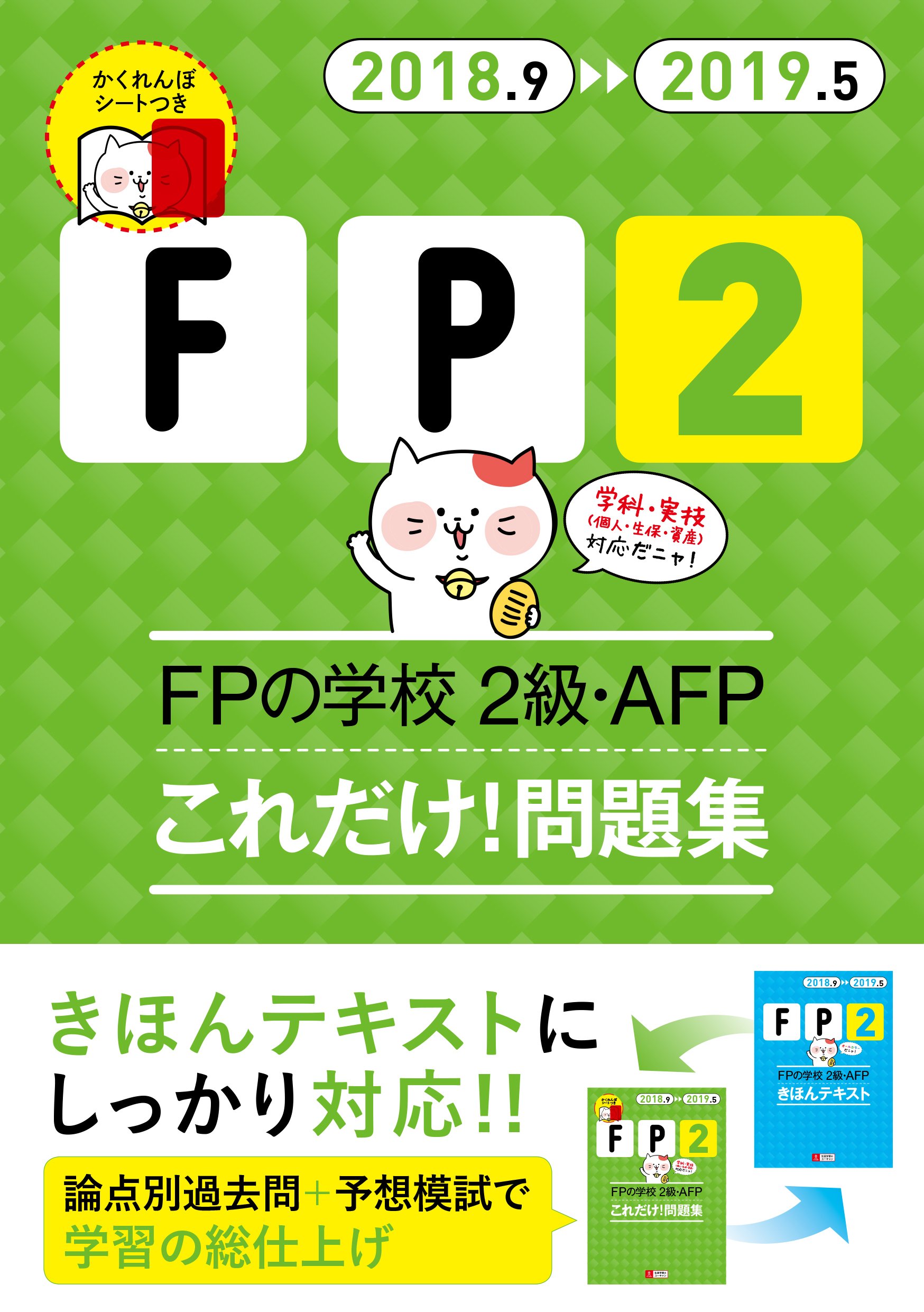 18~'19年版 FPの学校 2級・AFP これだけ! 問題集【オリジナル