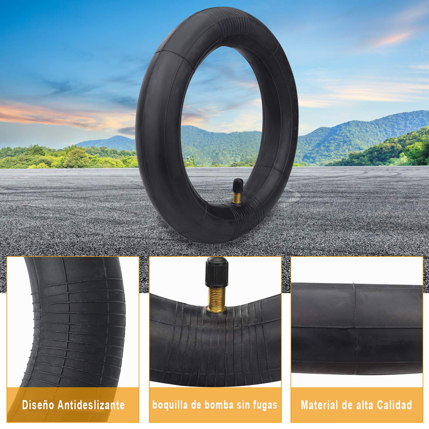 HORO.ES Air Cameras, Double Layer Inner Tube Electric Scooter Wheels Scooter Wheel Air Cameras Compatible with XiaoMi M365 - Image 4