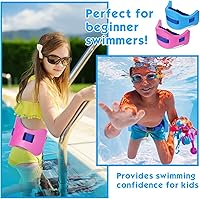 Vista 5 de Wettarn Cinturón de natación para niños con correa ajustable, cinturón de flotabilidad de EVA para niños y jóvenes, cinturón de natación