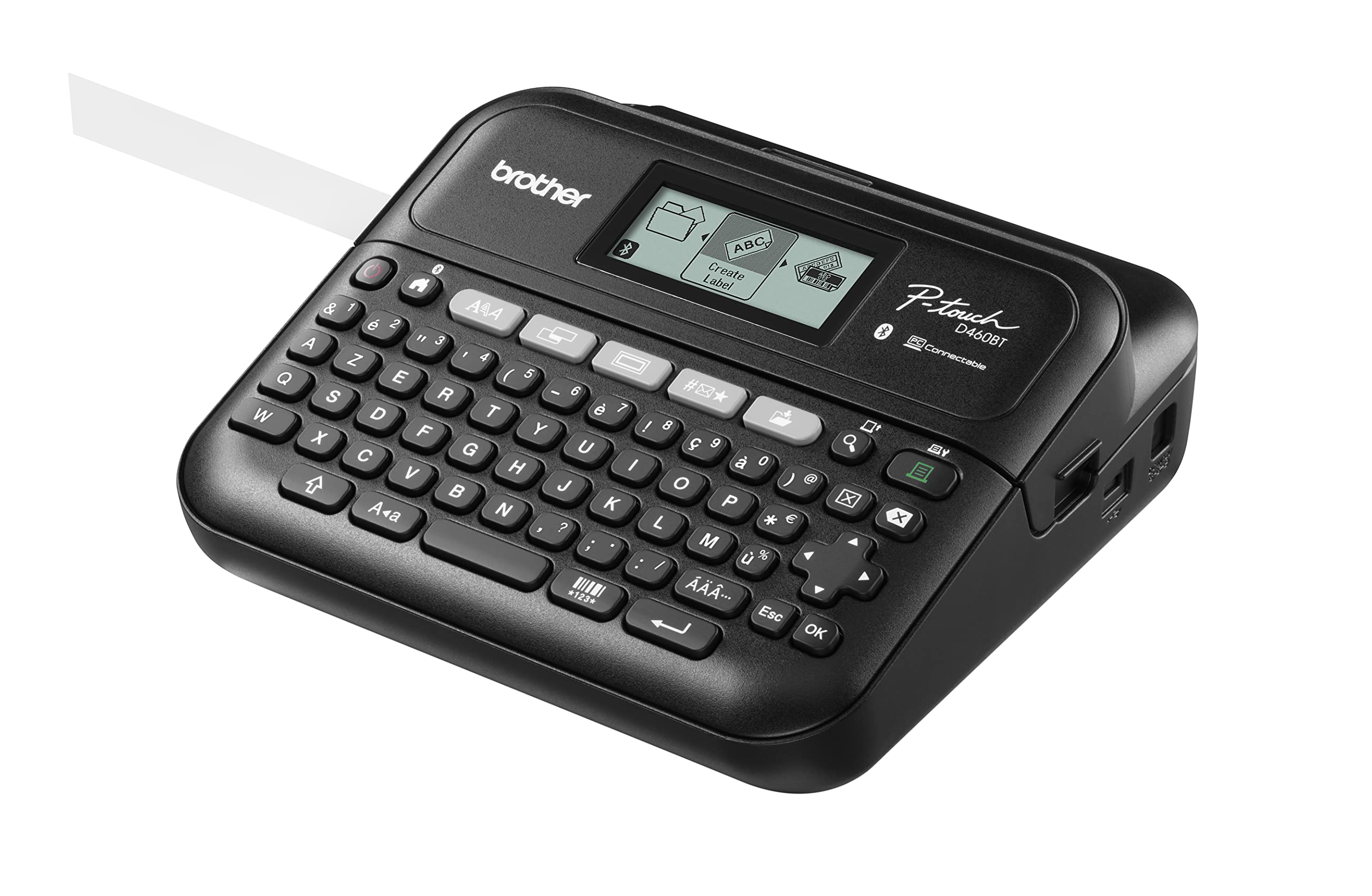 Brother P-Touch PT-D460BTVP | Etichettatrice desktop professionale | Bluetooth | 18mm | Con valigetta di trasporto e adattatore di alimentazione