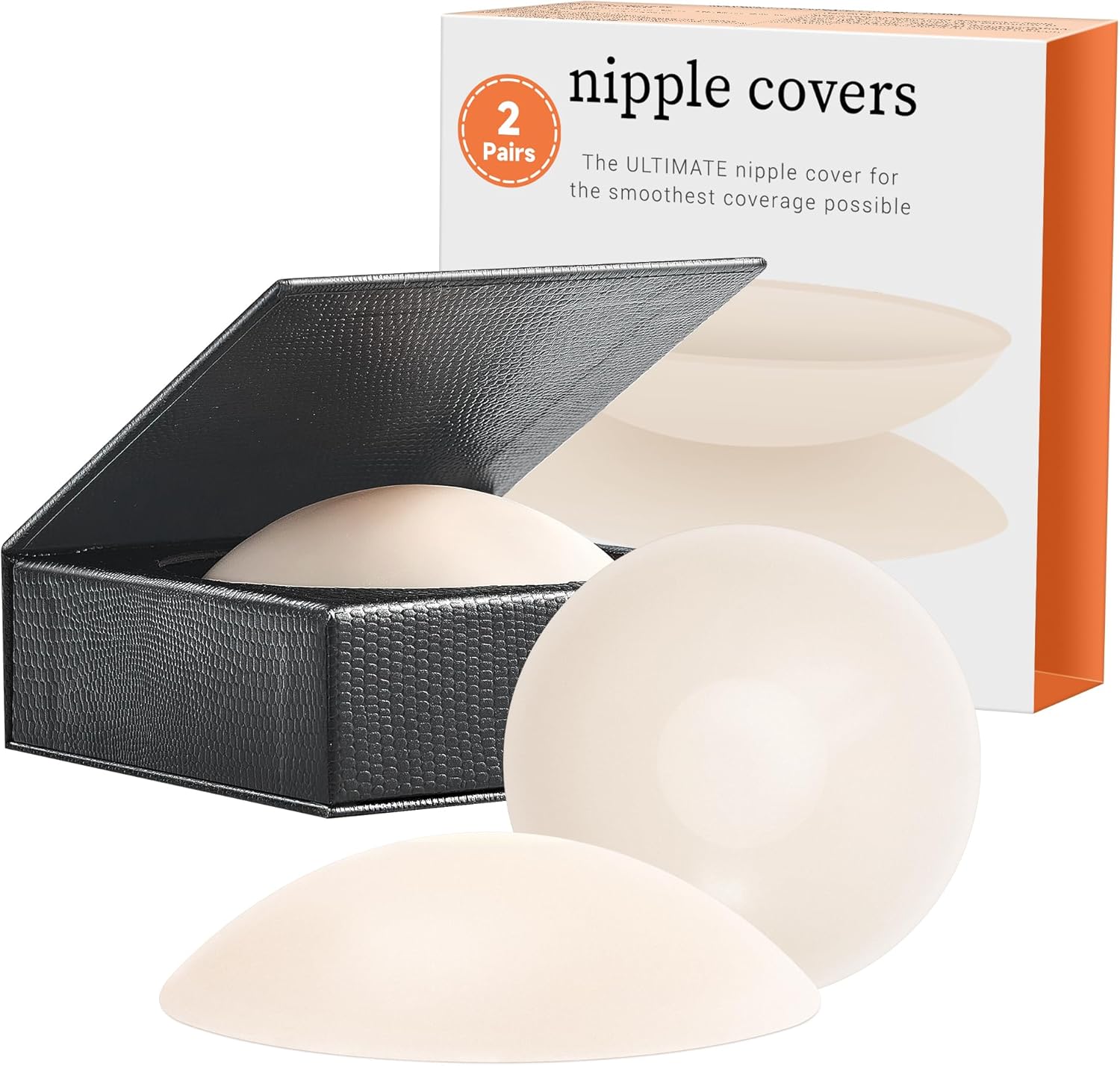 VOCH GALA Nipple Covers for Women – 2025 Cloud Series Second-Skin Sticky Pasties, Reusable 2 Pairs with Travel Case