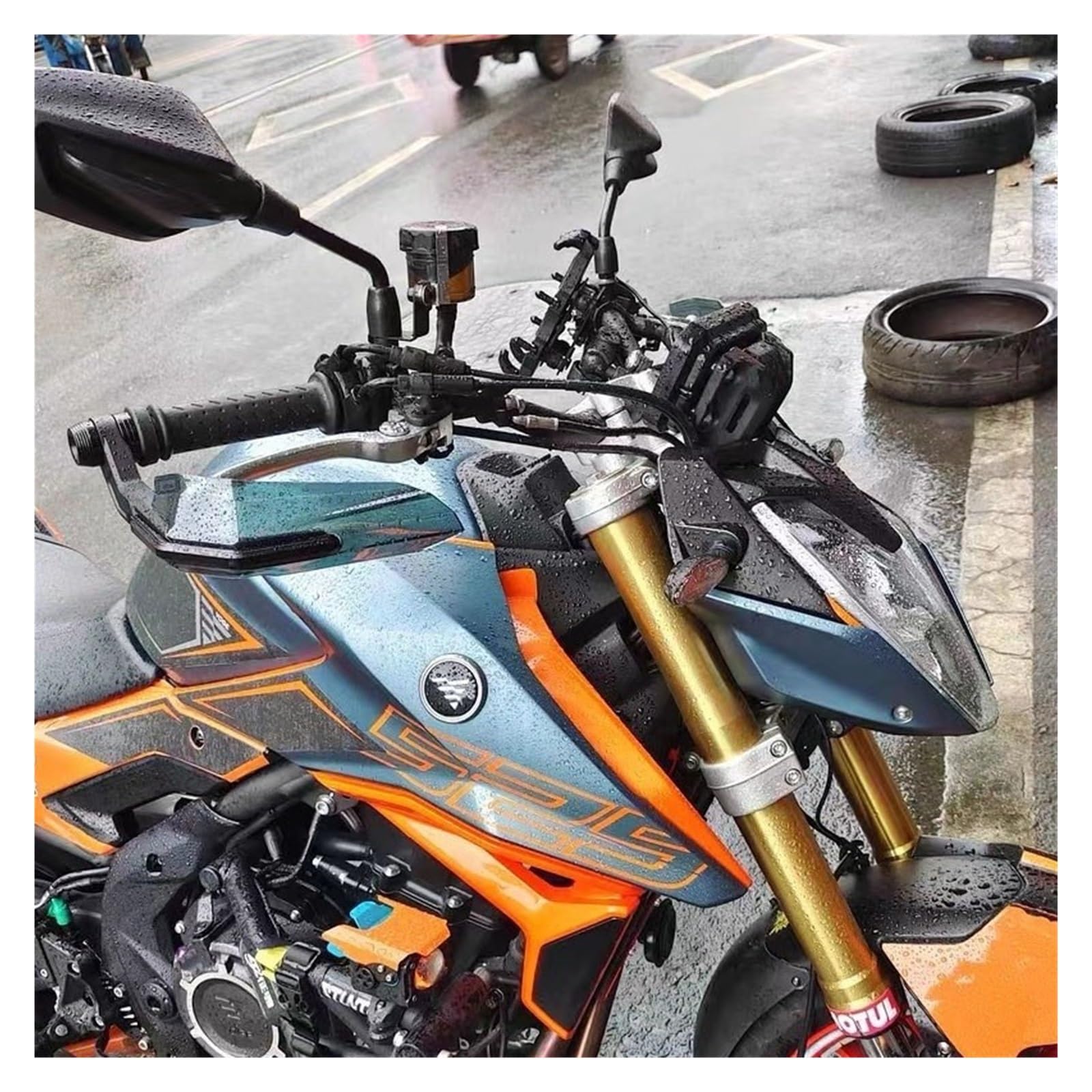Paramanos de Motocicleta para LONCIN VOGE 300 Rally 500DS Protector de Mano Barra de Agarre Protector de Manillar Protector de Manillar Parabrisas Protectores de manubrio