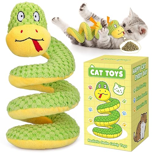 Retro Shaw 11" Realistic Snake Cat Toy – Interactive Kicker