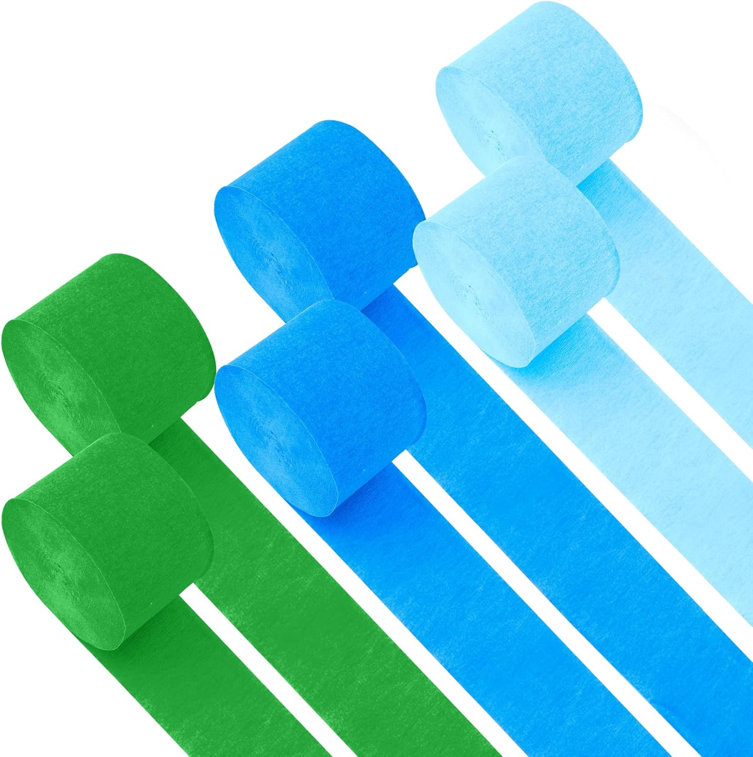 Crepe Paper Streamers, 6 Rolls 492ft Party Streamers, Pack
