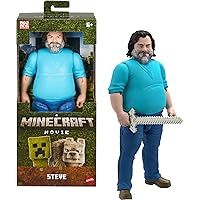Mattel Minecraft - Steve, action figure da collezione