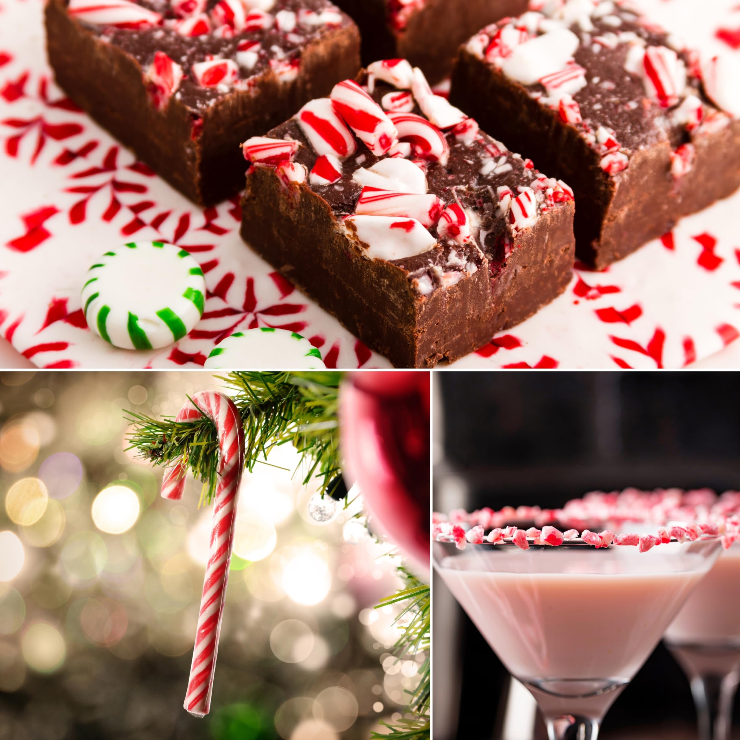 Candy Cane Spangler Bastones de Caramelo Dulce Comestibles Menta 40 mini
