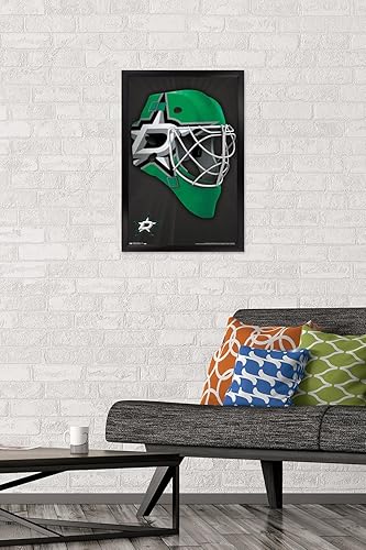 Miniatura 101 de Trends International NHL Dallas Stars - Póster de pared con máscara 16, 22.375 x 34 pulgadas, versión enmarcada en negro Versión con marco negro