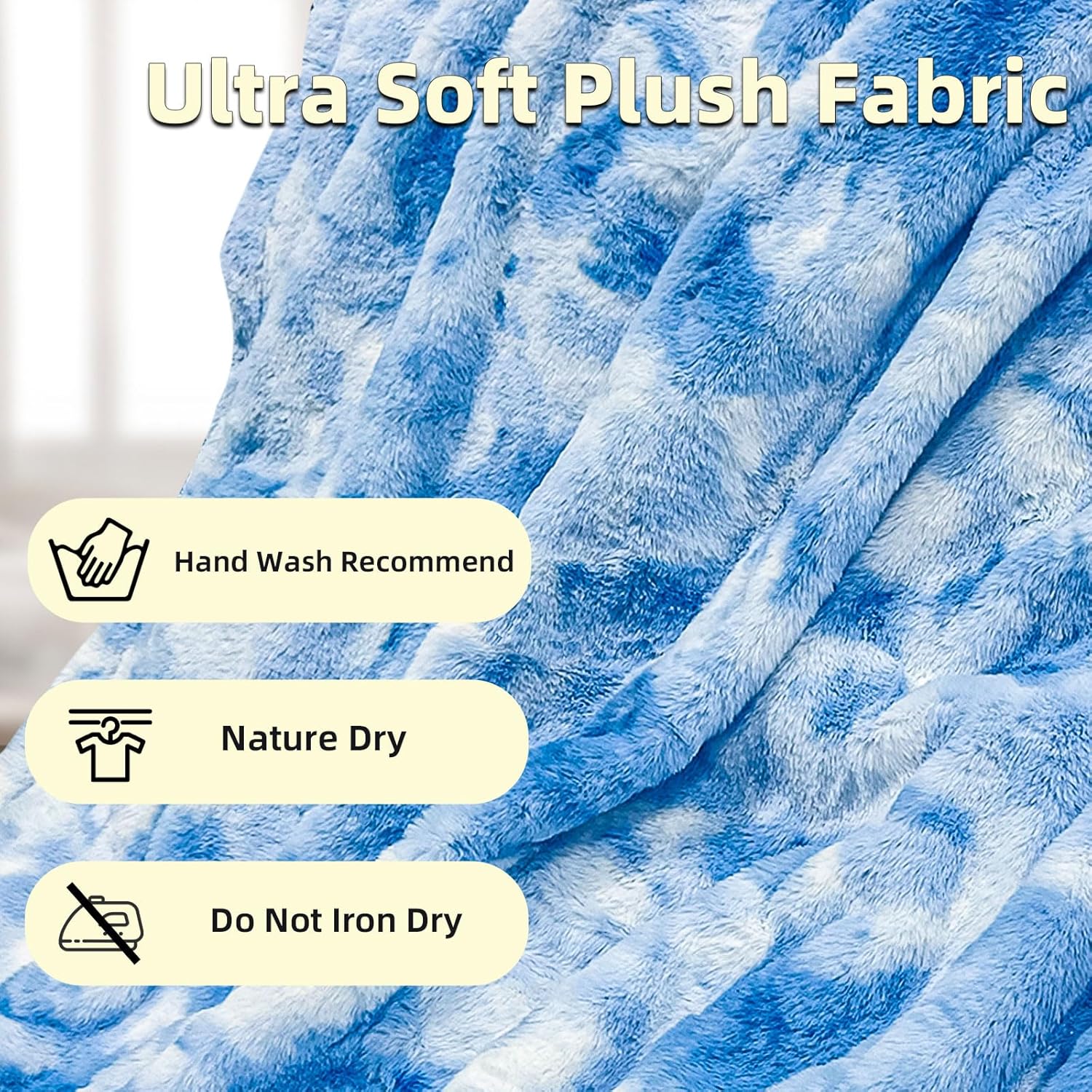 Heated Weighted Blanket,48" x 72" Twin Size Heated Weighted Sherpa Blanket for Adult, 15 Lbs,Weighted Heated Plush Blanket With Glass Beads,12 Heating Levels & 1-24 Hour Auto-Off, Machine Washable - Image 8