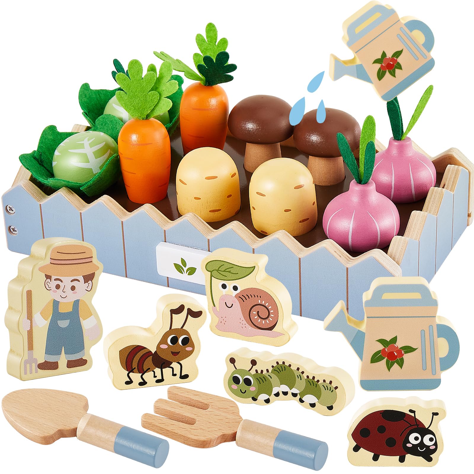 Melissa & Doug Juego de batidora para Smoothie,Comida de Juguete de Madera para niños, Juguetes De Imitación, 3 , Regalo para Niño O Niña