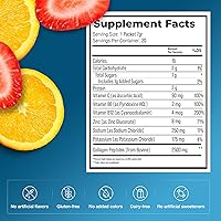 Vista 7 de The Frozen Bean Sunkist Hydration & Collagen - Mezcla de electrolitos de limón y fresa (20 barras), con péptidos de colágeno, vitamina C y zinc