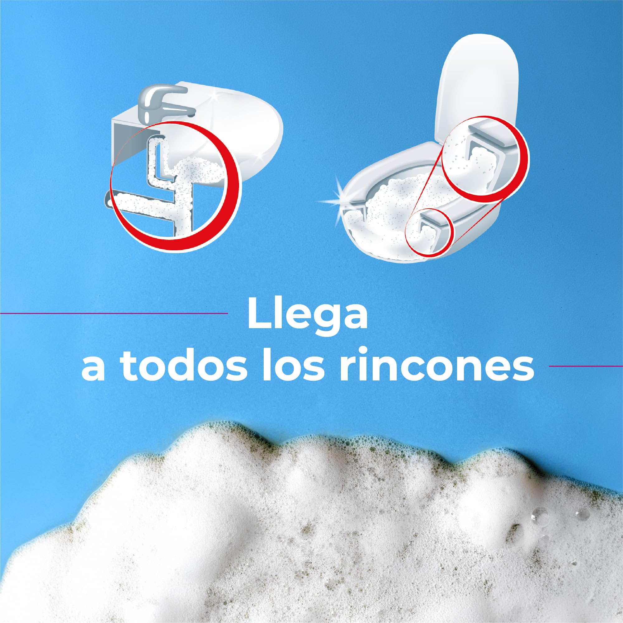 Cali-mex Espuma para la limpieza de sifones y tubos Elimina los malos olores, evita obstrucciones y atascos en el lavabo, la ducha y el inodoro. Formato ahorro de 2 kg.