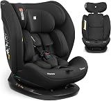 KikkaBoo Seggiolino Auto 0–36 kg Reclinabile i-EXPLORE 2, Gruppo 0 1 2 3, Girevole Avanti e Indietro, Imbracatura a 5 Punti, 40–150 cm, Nero - 1