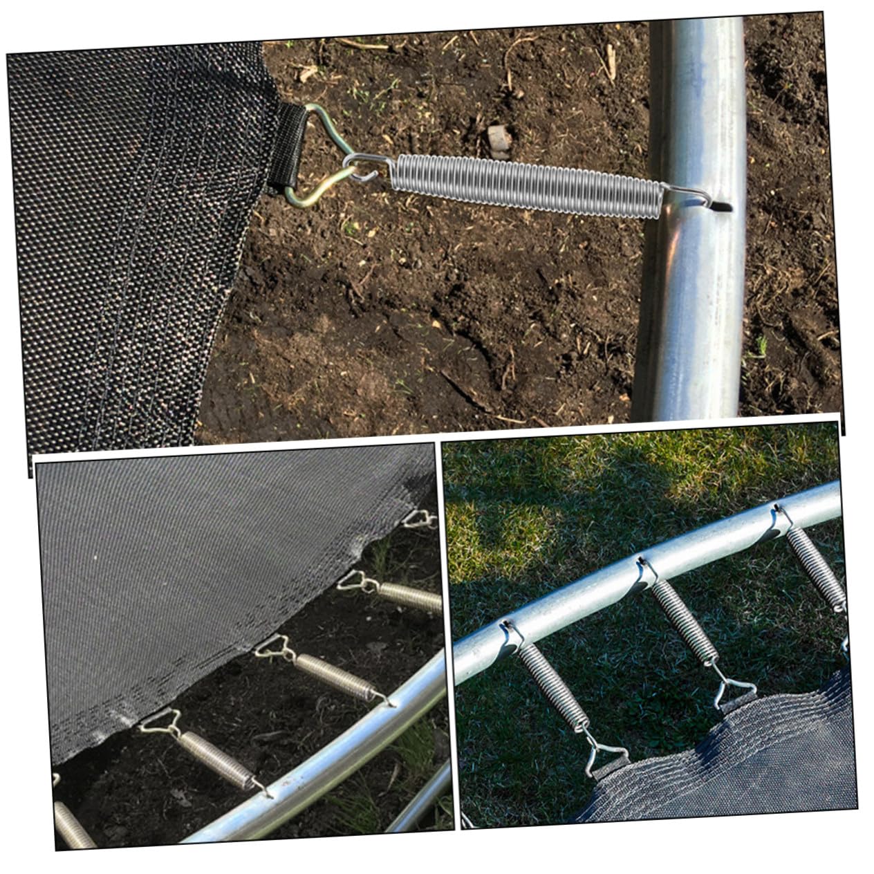 WOONEKY Zugfedern Für Trampolin Aus Verzinktem Stahl Ersatz Federn Für Outdoor Trampolin Metallfedern Zugfedern Für Verschleißfeste Federn