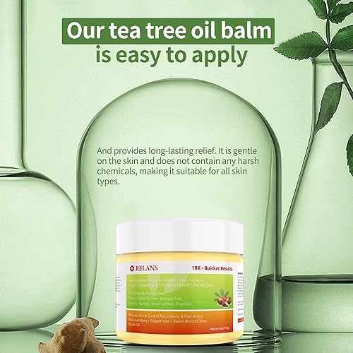 Miniatura 2 de 1 paquete de crema de árbol de té de miel de manuka, ungüento antifúngico de máxima resistencia, alivio de pies, picor de tiña, olor de pies,