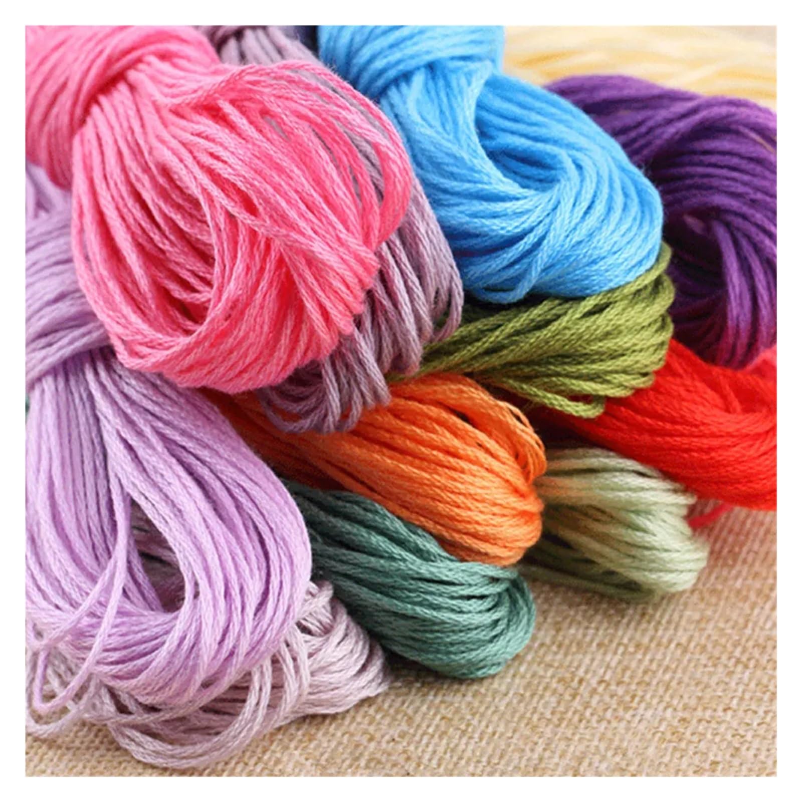 Stickgarn 100/200/447 Stück Stickgarn, gemischte Farben, Baumwolle, Nähen, Stränge, Basteln, Kreuzstich, Floss-Set, Linie DIY-Werkzeuge, Herstellung von Armbändern(200pcs)