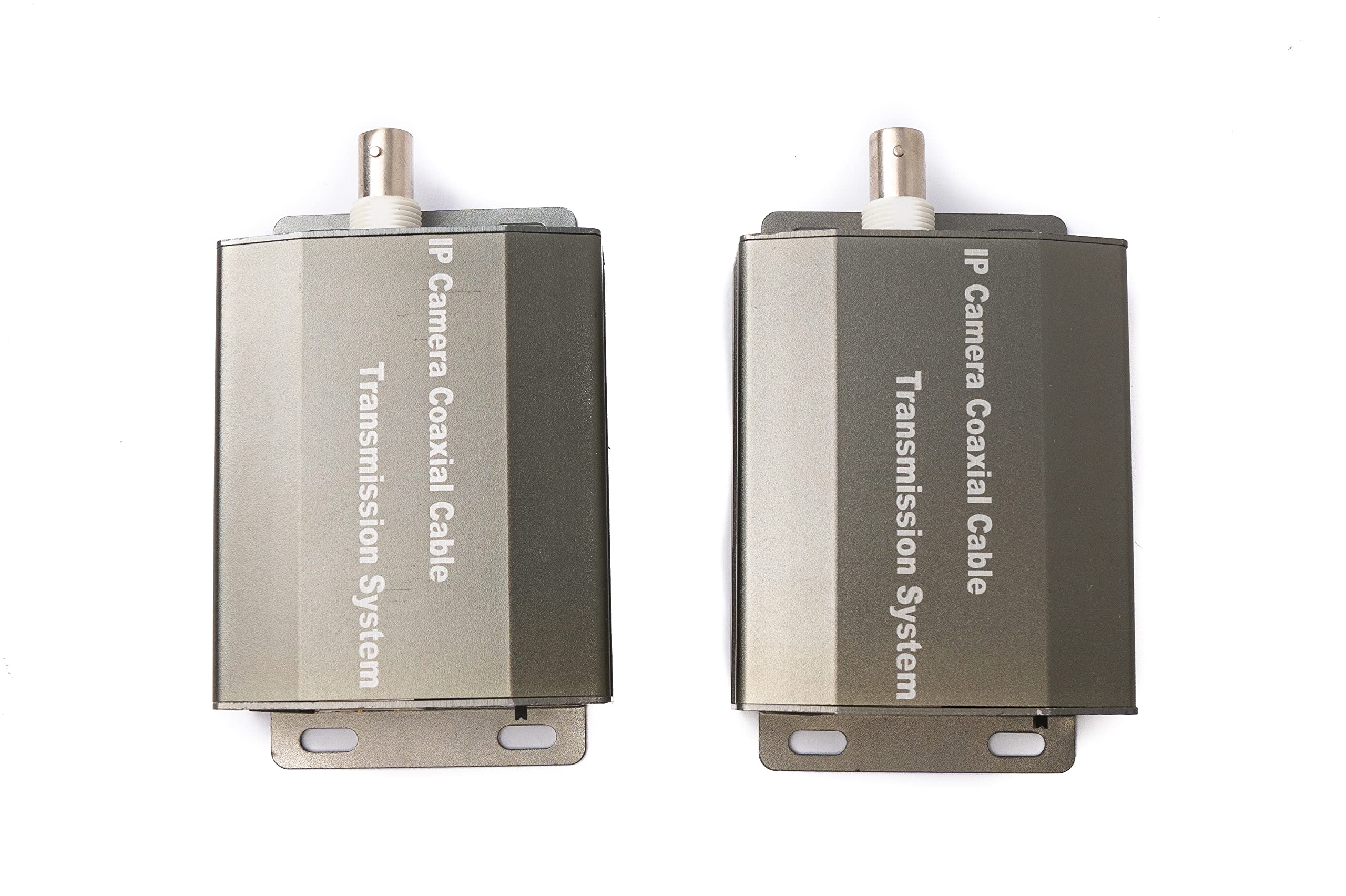 System-S UTP IP Transceiver Set LAN RJ45 zu BNC Koaxialkabel in Schwarz