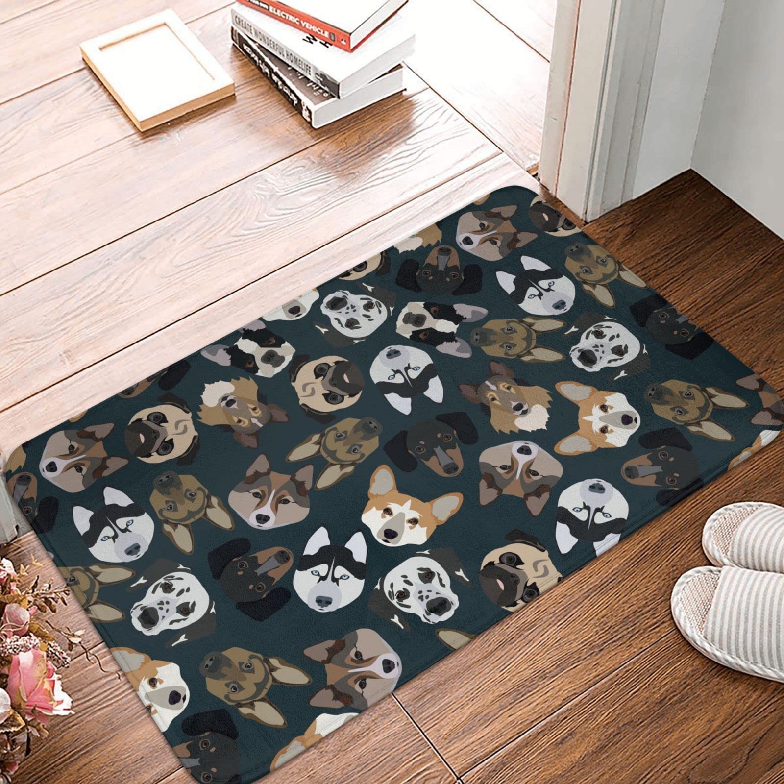 Amazon | 玄関マット バスマット 40×60cm 滑り止め 屋外 室内 可愛い