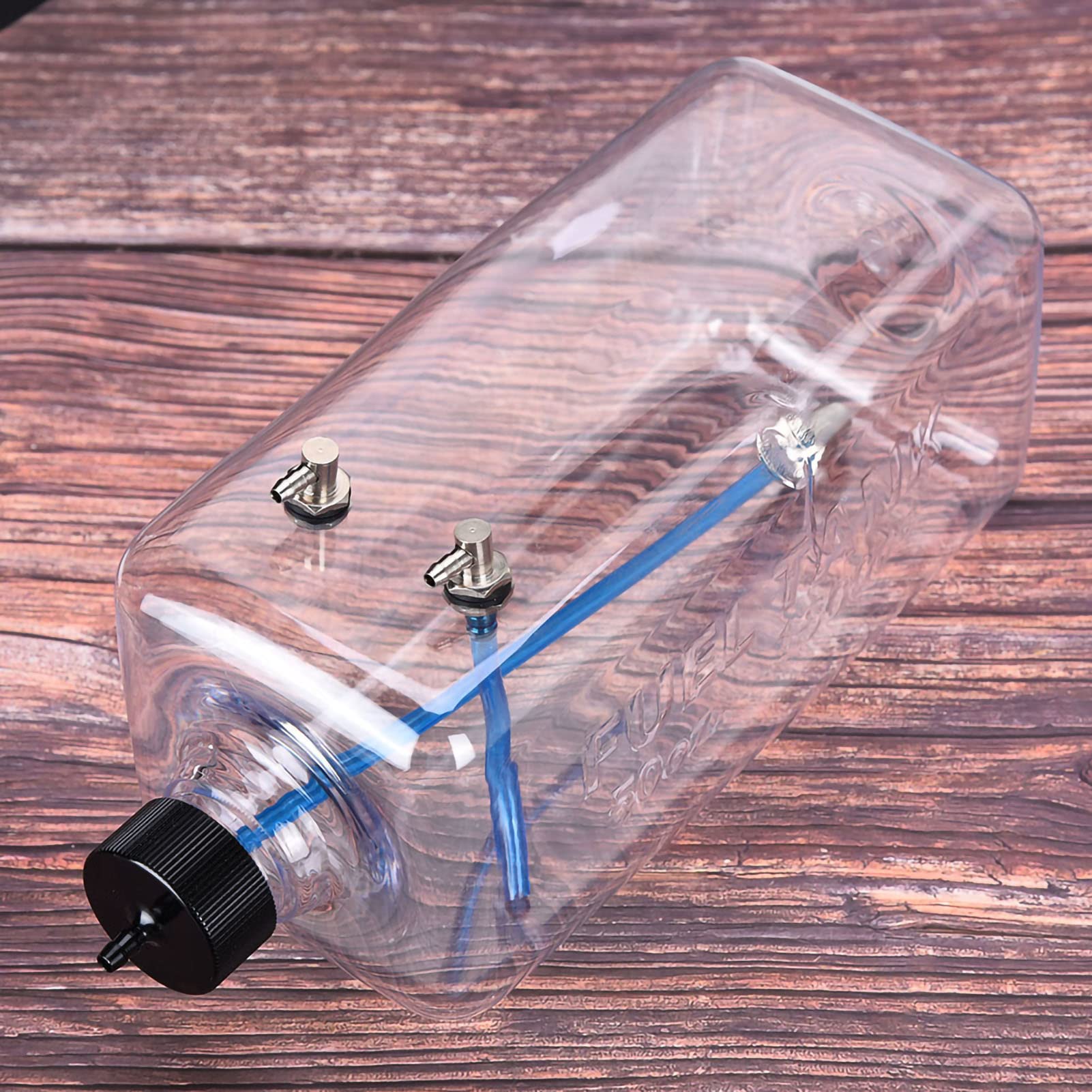 Keenso RC-Kraftstofftank aus Transparentem Kunststoff mit Guter Abdichtung, Hochfester Transparenter Kunststoff-Kraftstofftank (1500 ml (für 150–200 cm³ Flugzeuge))