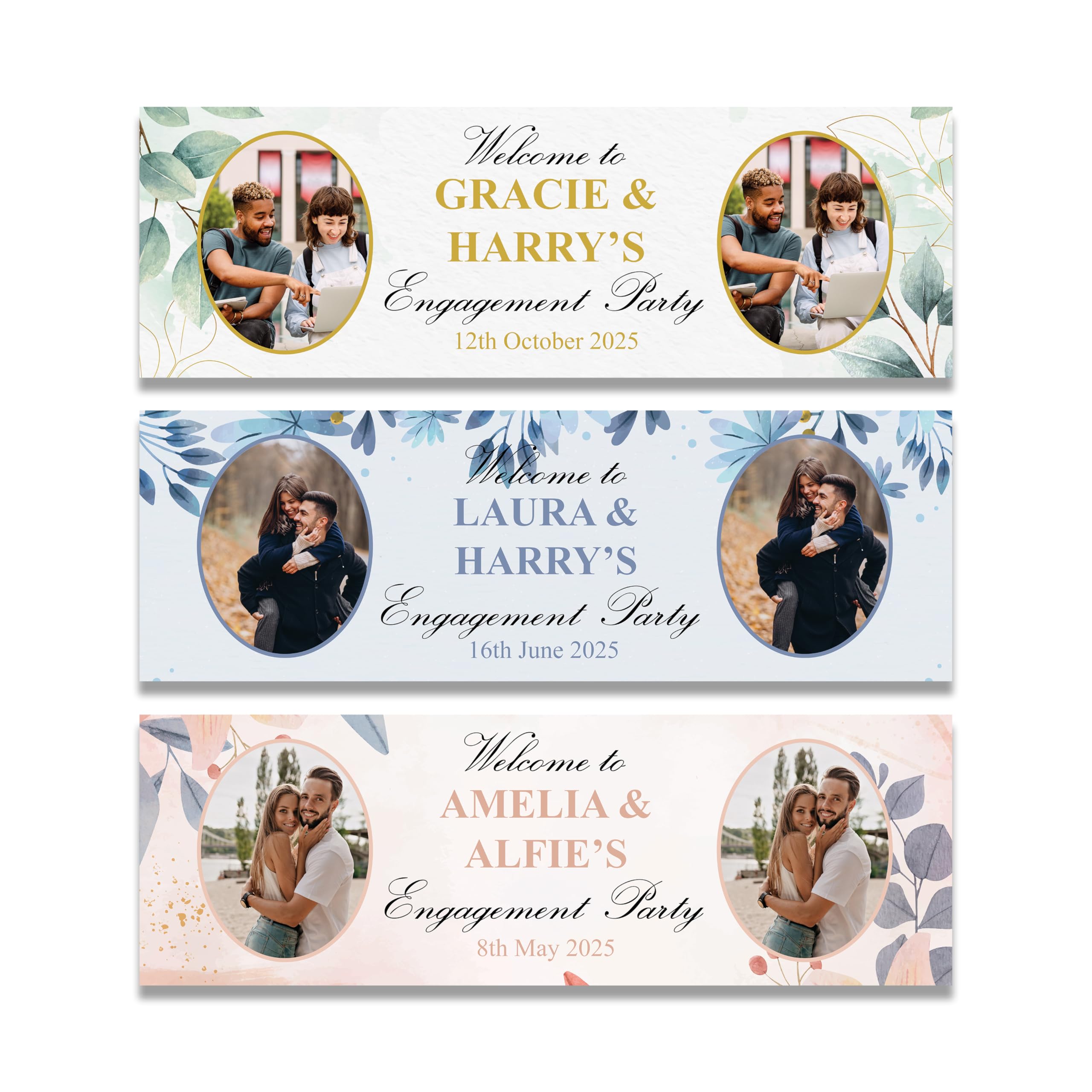 Personalised Engagement Banner | Engagement Parties | Engagement Props | Engagment Photo Banner Custom