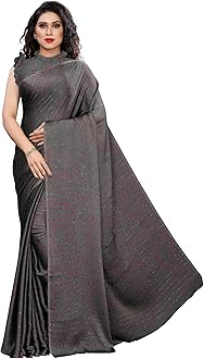 MIRCHI FASHION Women's Designer Chiffon Bandhani Printed Saree with Blouse Piece