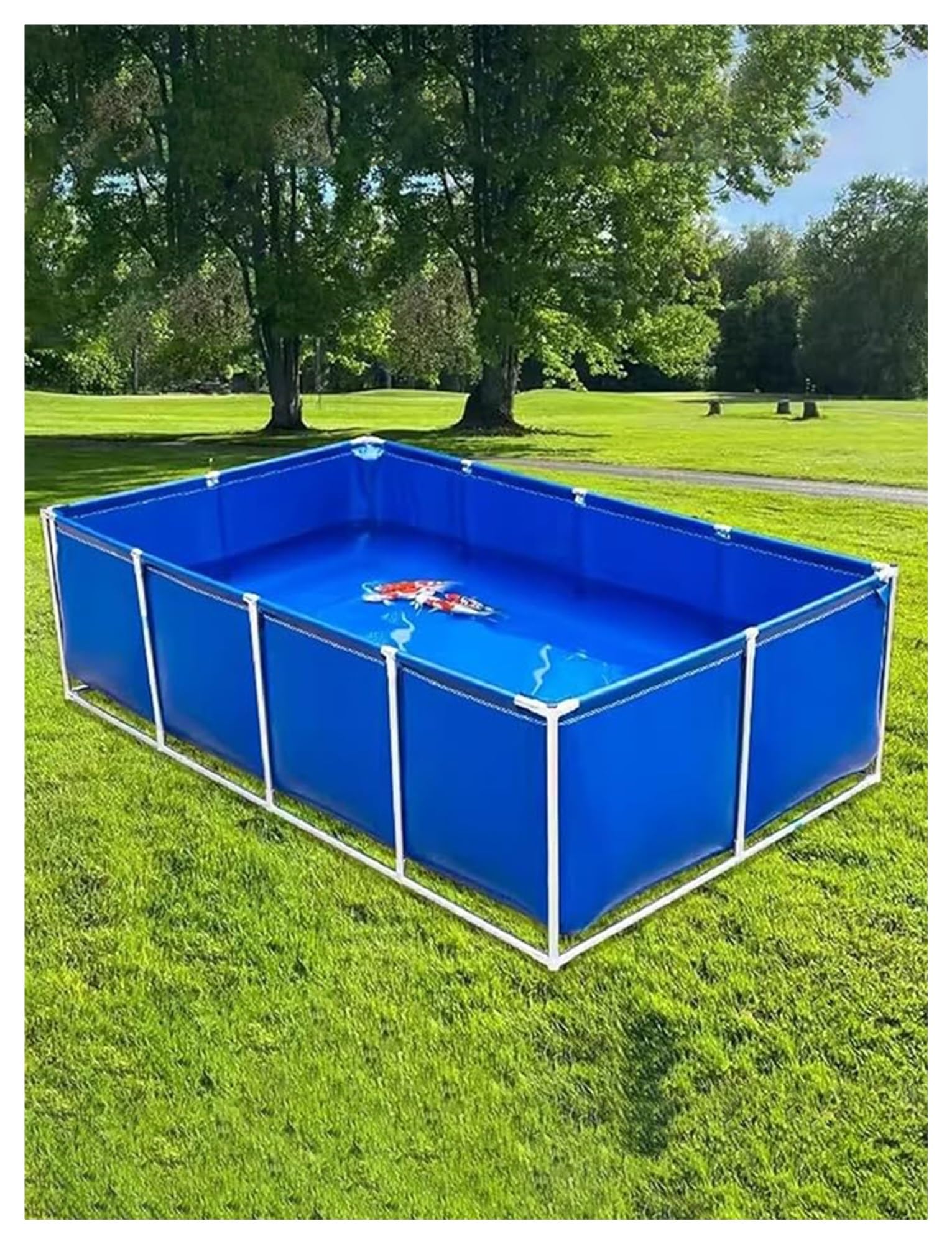 Tanque de acuario de PVC con válvula de drenaje para un mantenimiento fácil