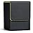ZLCA Card Deck Box for Trading Cards, MTG YuGiOh Deck Case Holds 100+ Single Sleeved Cards, PU Leather Magnetic Card Storage Box Fits for TCG CCG Magic Game Cards (Black& Green)
