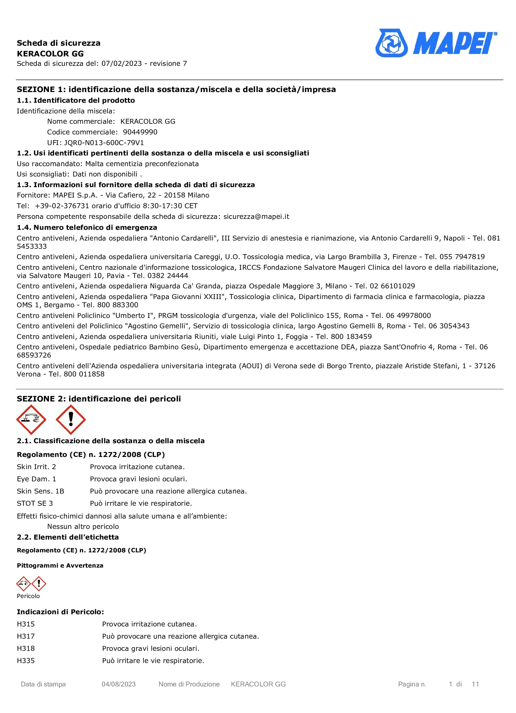 Keracolor MAPEI 110 GG Manhattan 2000 (jasnoszary) opakowanie 5 sztuk zaprawy cementowej o wysokiej wydajności do fugowania 4 do 15 mm