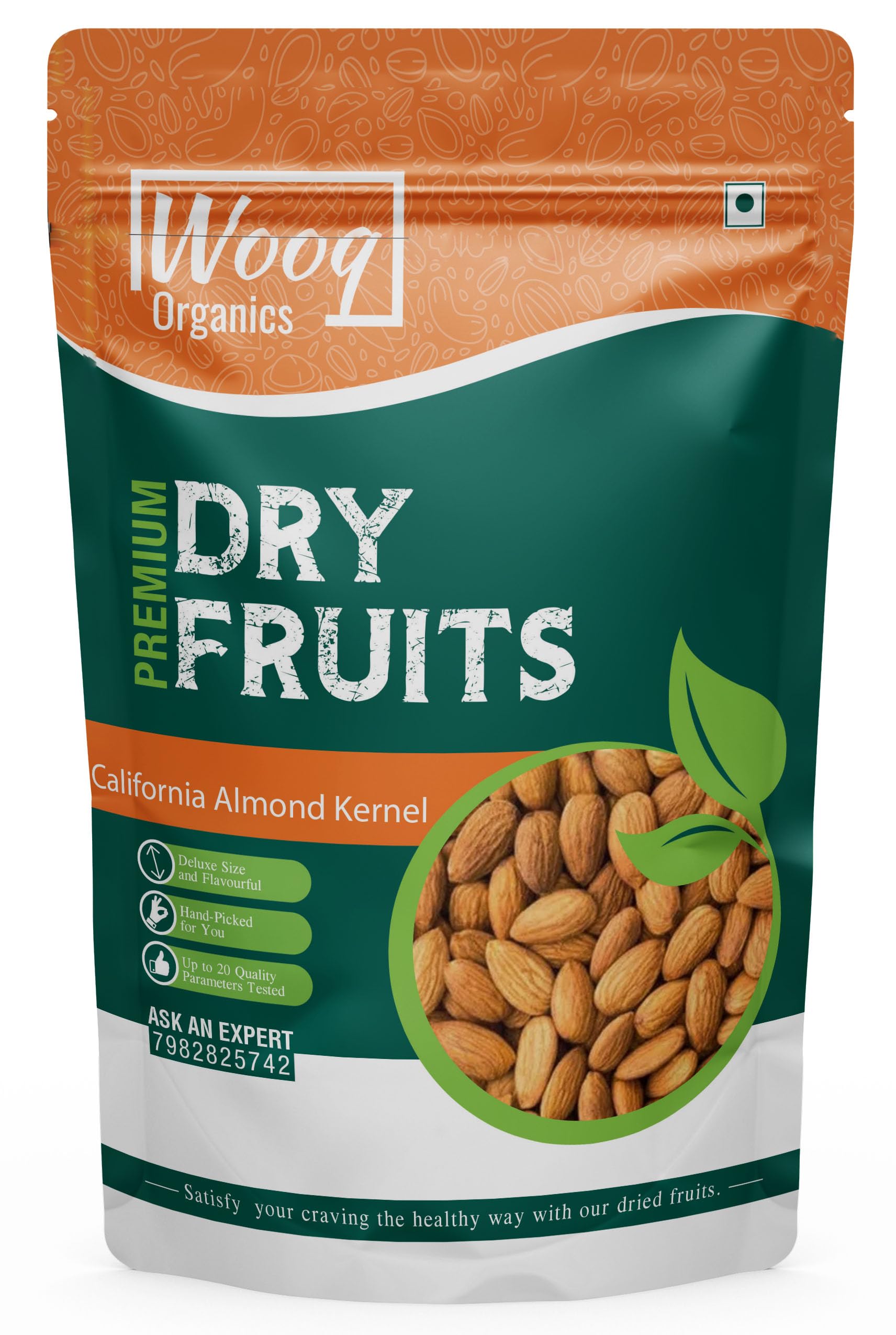 Wooq Organics Premium California Almond Kernel 1Kg, 100% Natural Badam Giri (B0BMPL26HH) Amazon Price History, Amazon Price Tracker