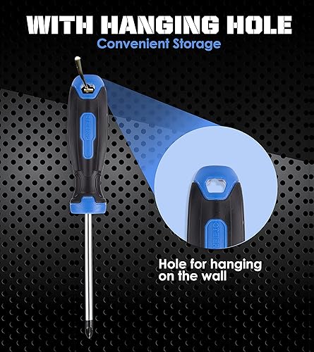 Miniatura 7 de Juego de destornilladores magnéticos con estuche, 13 piezas incluye 4 ranuras, 5 Phillips, 2 destornilladores Pozidriv herramientas para reparador