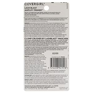 COVERGIRL Clump Crusher Mascara + Mascara Primer Bundle, 20X More Volume, Double Sided Brush, Long-Lasting Wear - 800 Very Black + 780 Neutral White Primer (Twin Pack)