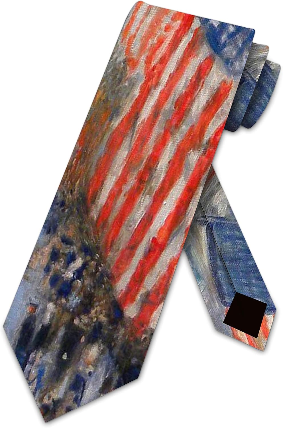 Three Rooker Flag Ties Mens Art Patriotic Necktie