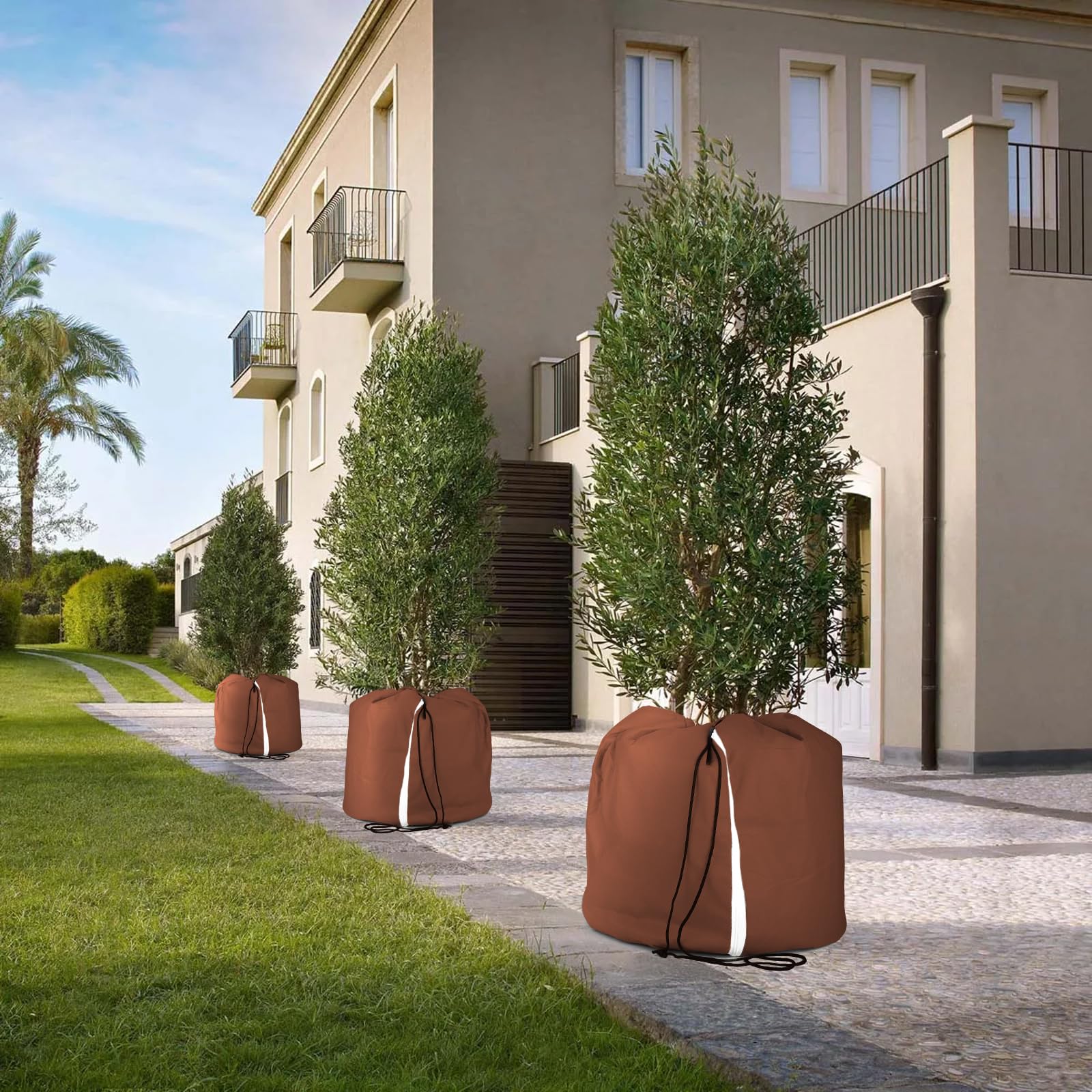 CPROSP Lot de 2 Pots de Plantation pour Plantes Thermo Protection 70 x 65CM