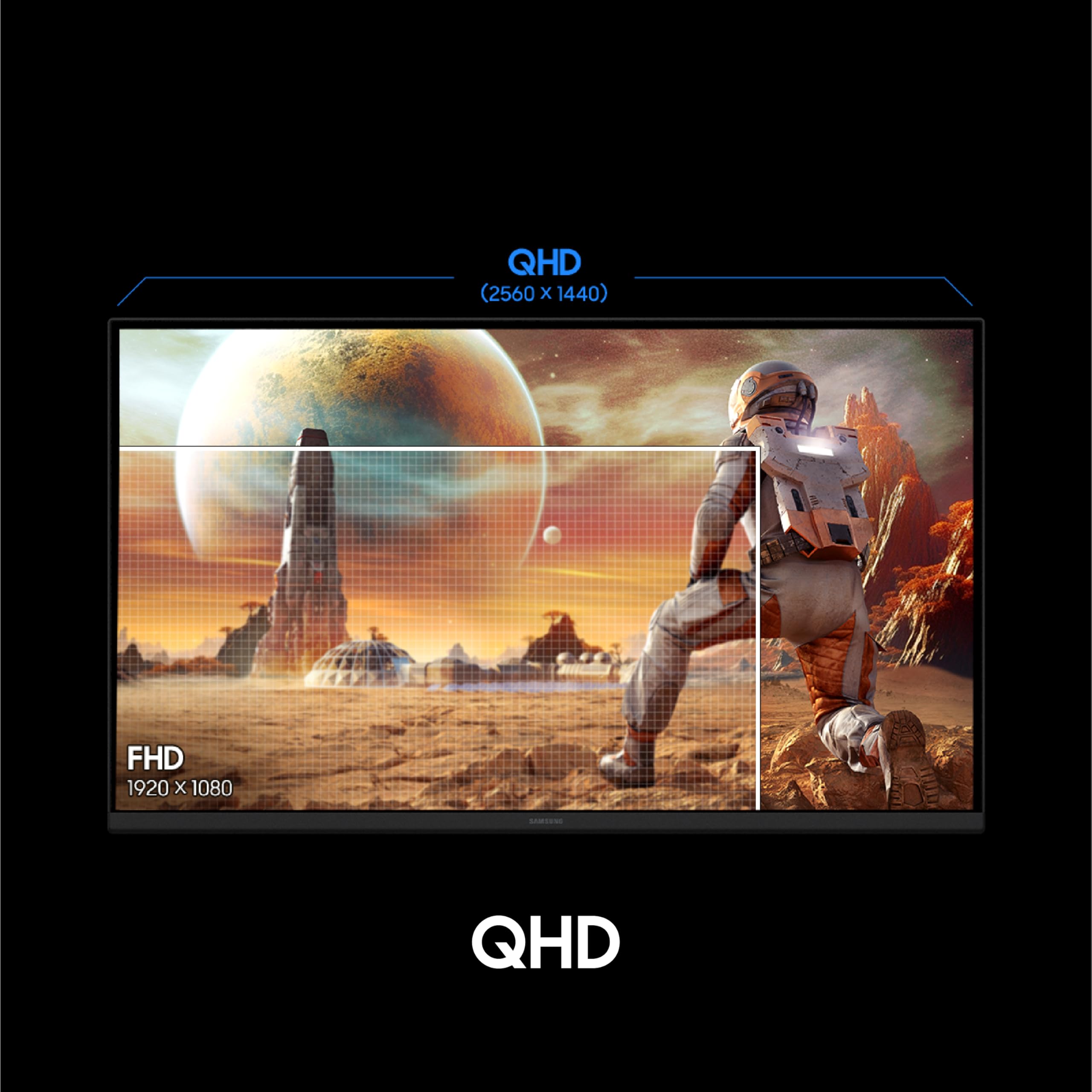 Samsung 27" Odyssey G5 Fast IPS Gaming Monitor (Smartchoice) | QHD 2560 x 1440 | 180 Hz | 1ms | 300nits| HDR10 | AMD FreeSync| G-Sync| Ports-DP,HDMI,Headphone| Ergonomic Stand | LS27FG502EWXXL | Black — Amazon image 4