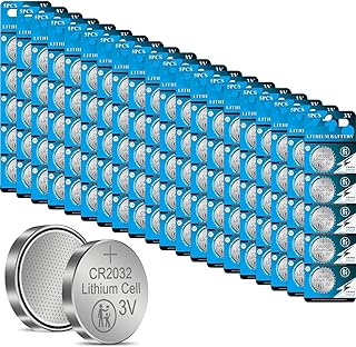 CR2032 3 Volt 230 mAh Lithium Coin Cell Battery 100 Pack